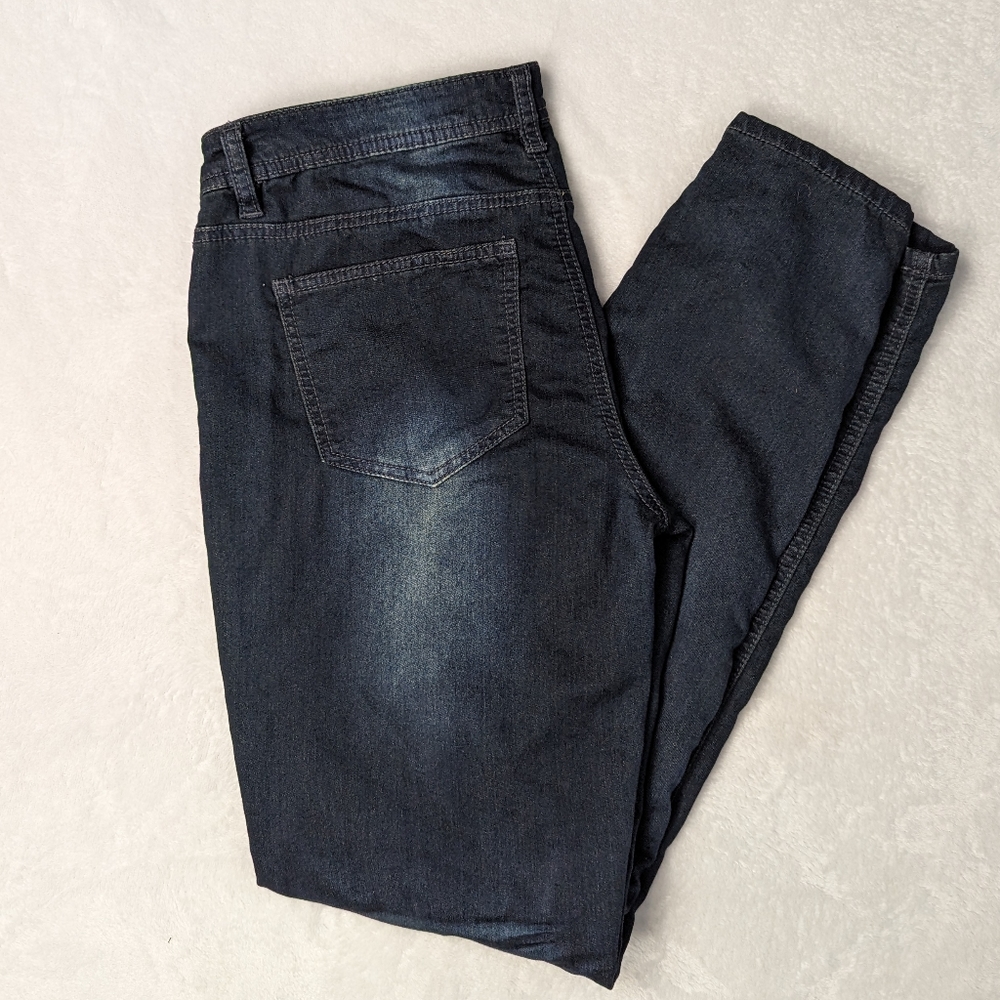 Hippie laundry dark wash skinny jeans